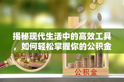 尧都揭秘现代生活中的高效工具，如何轻松掌握你的公积金查询方式